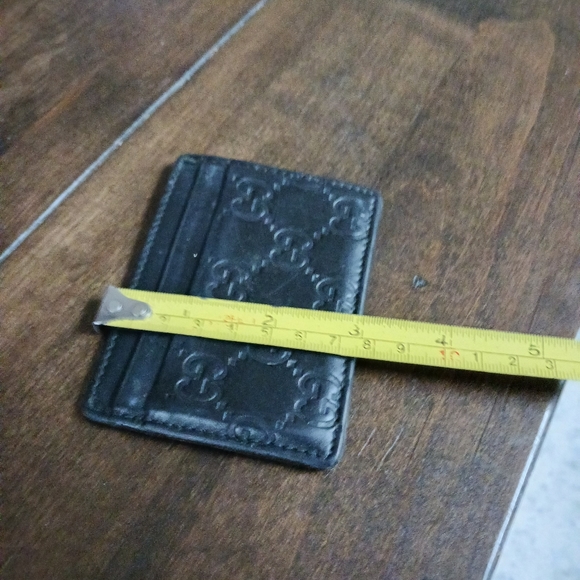 gucci credit card holder 2331662134 black leather - Picture 4 of 5